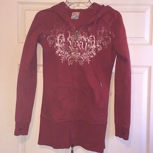 Size small 👻Roxy brand long zip up hoodie